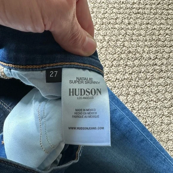 A45- Hudson Natalie Super Skinny Jeans sz 27 - Picture 5 of 9